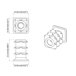 vidaXL Inserto de tubo roscado 2 pcs Negro y Plata Acero Galvanizado Discount