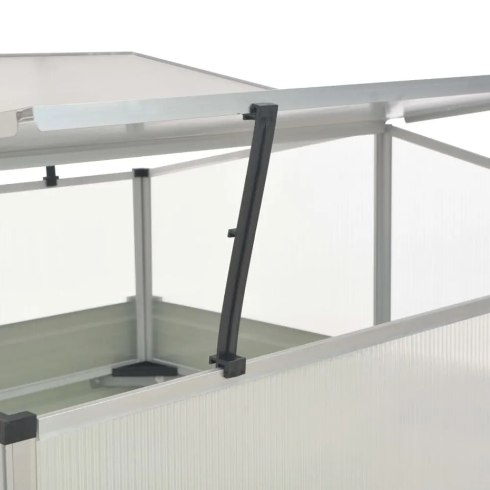 vidaXL Invernadero de acero galvanizado marrón 100x100x85 cm Marrón Online