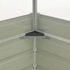 vidaXL Invernadero de acero galvanizado marrón 100x100x85 cm Marrón Online