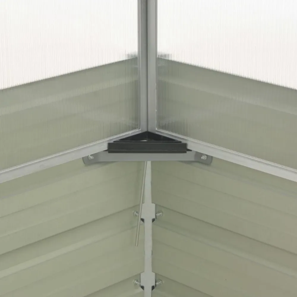 vidaXL Invernadero de acero galvanizado marrón 100x100x85 cm Marrón Online