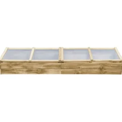 vidaXL Jardín-Invernadero de madera de pino impregnada 200x50x35 cm