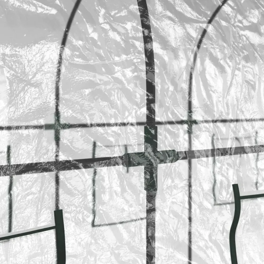 vidaXL Jardín-Invernadero PVC acero pintado polvo transparente 160x400x190cm