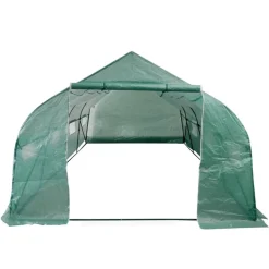 vidaXL Jardín-Invernadero tienda portátil estructura de acero 18 m²