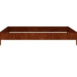 vidaXL Jardinera acero corten 100x100x18,5 cm Acero oxidado/Marrón New