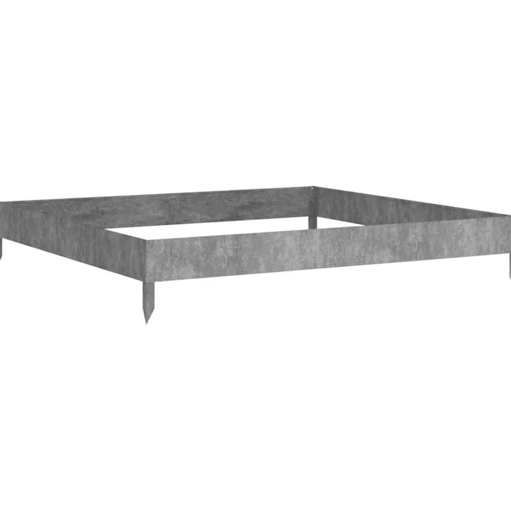 vidaXL Jardinera acero corten 100x100x18,5 cm Acero oxidado/Marrón New
