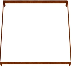vidaXL Jardinera acero corten 100x100x18,5 cm Acero oxidado/Marrón New