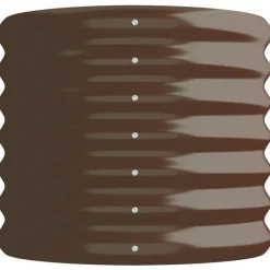 vidaXL Jardín-Jardinera acero galvanizado marrón 114x40x36 cm
