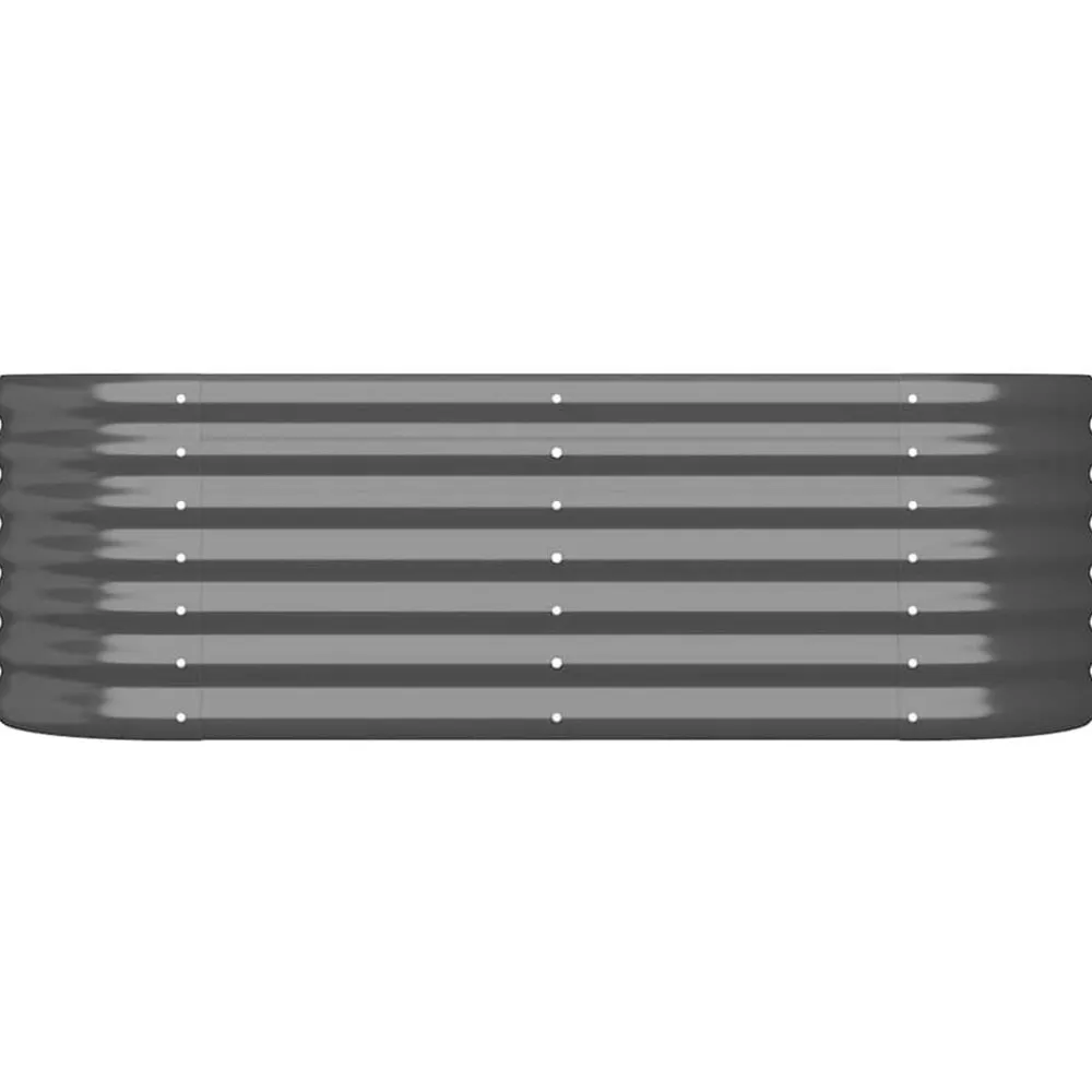 vidaXL Jardinera acero galvanizado 114x40x36 cm Antracita New