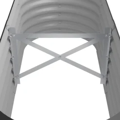 vidaXL Jardinera acero galvanizado 114x40x36 cm Antracita New