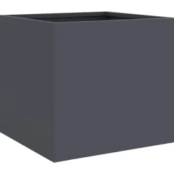 vidaXL Jardinera acero gris antracita 32x30x29 cm Acero/Antracita Clearance