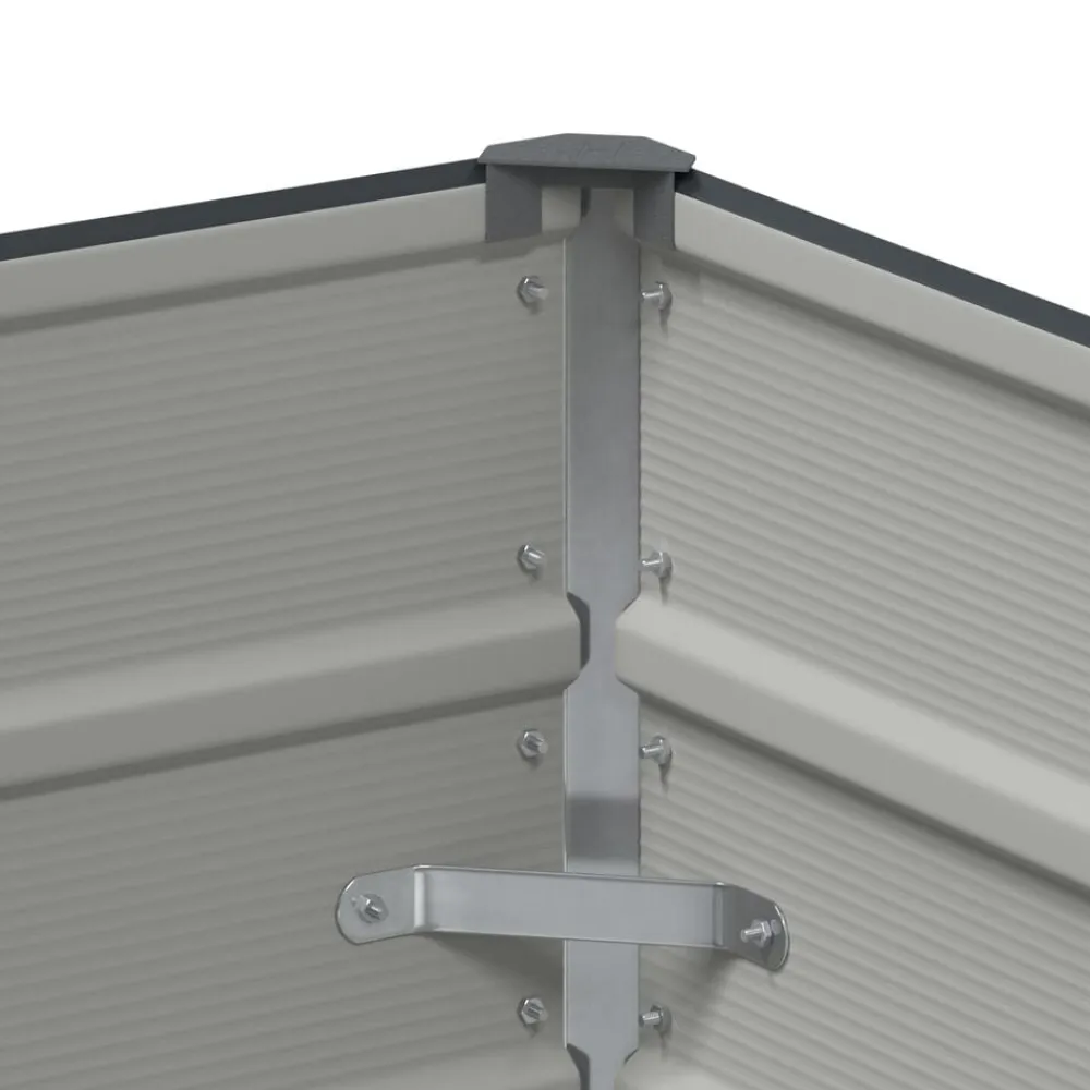 vidaXL Jardinera 100 x 50 x 45 cm Acero Galvanizado Antracita Clearance