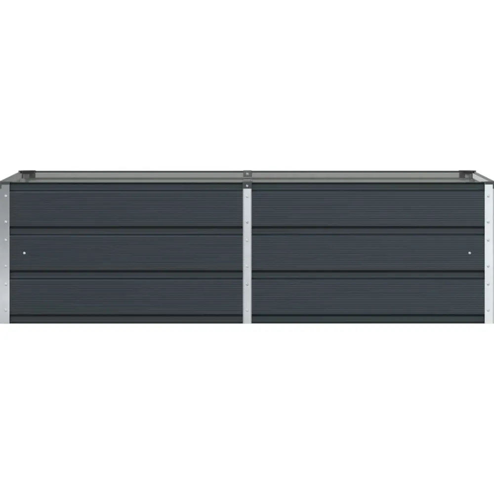vidaXL Jardinera 160 x 80 x 45 cm Acero Antracita Outlet