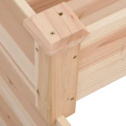 vidaXL Jardín-Jardinera arriate madera maciza abeto 120x120x56 cm