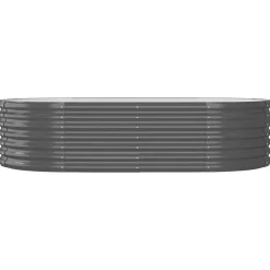 vidaXL Jardín-Jardinera arriate acero galvanizado 152x80x36 cm