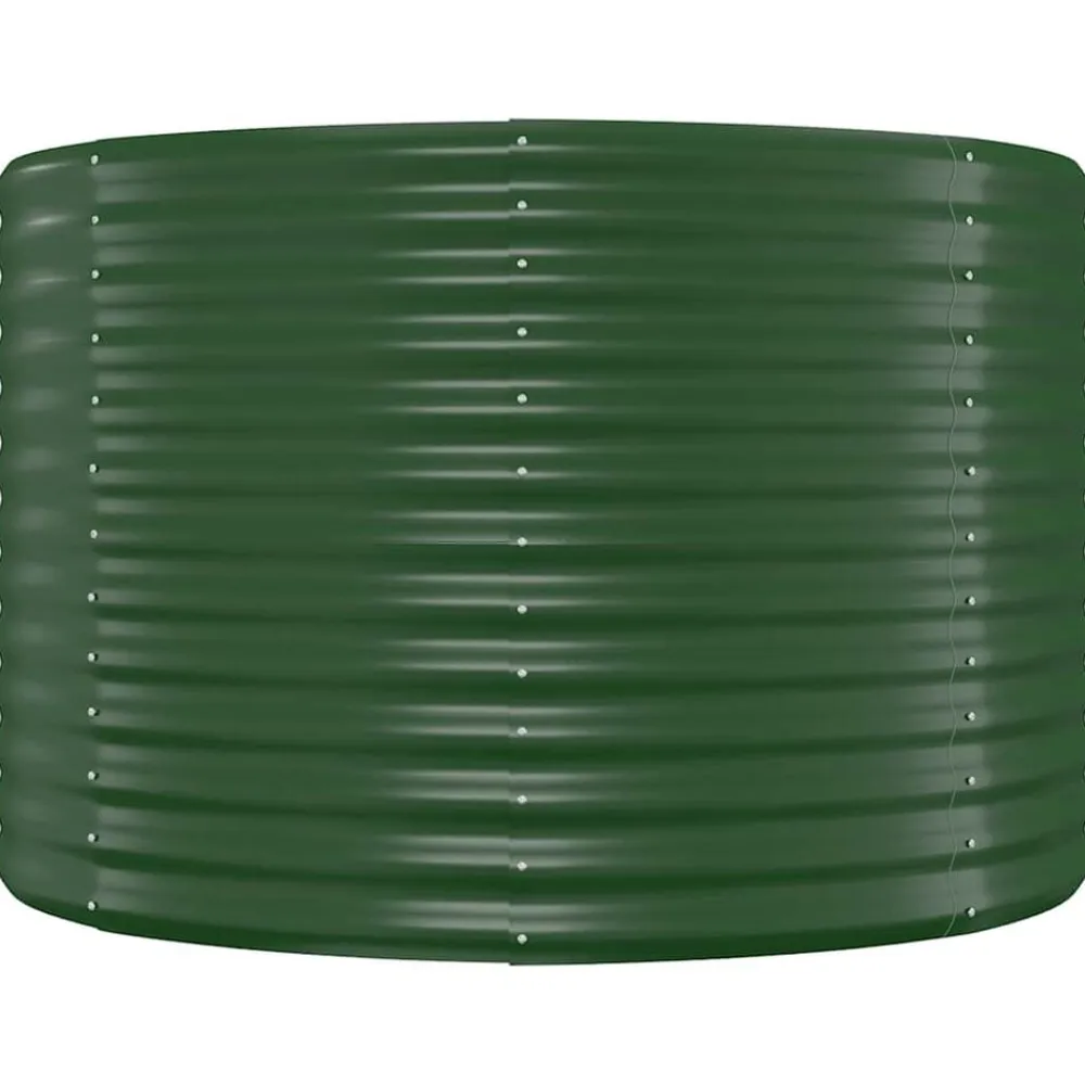 vidaXL Jardín-Jardinera arriate acero galvanizado 100x100x68 cm