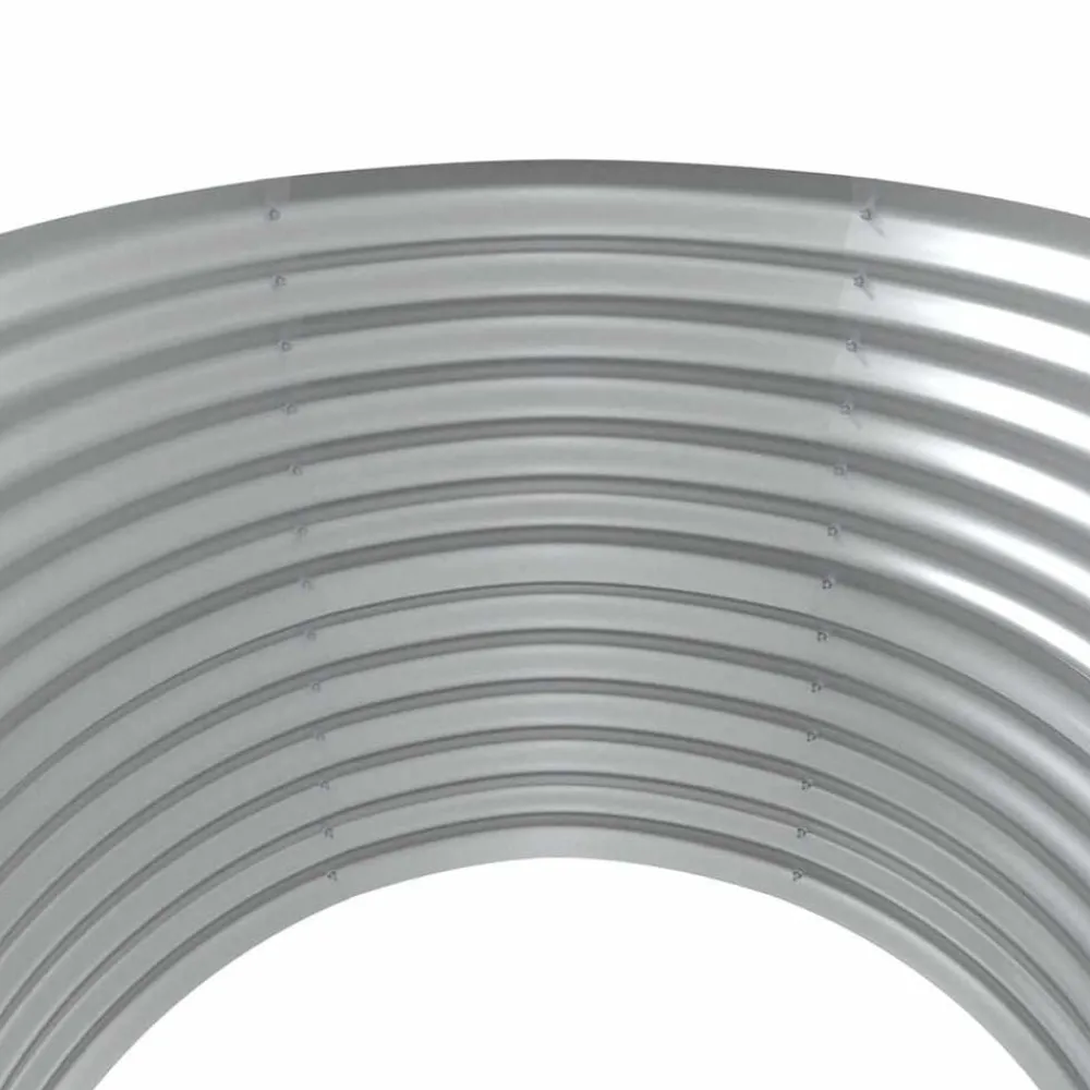 vidaXL Jardín-Jardinera arriate acero galvanizado 100x100x68 cm