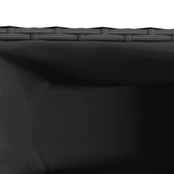 vidaXL Jardinera con 3 maceteros ratán sintético 105x30x32 cm Negro Clearance
