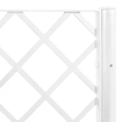 vidaXL Jardín-Jardinera con enrejado PP 160x40x140 cm