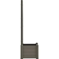 vidaXL Jardinera con enrejado PP gris 43x43x142 cm Antracita Sale