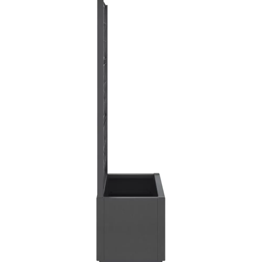 vidaXL Jardinera con enrejado PP 80x36x140 cm Gris oscuro Sale
