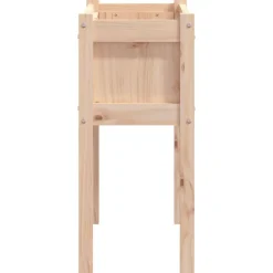 vidaXL Jardinera con patas madera maciza de pino 70x31x70 cm Pino natural
