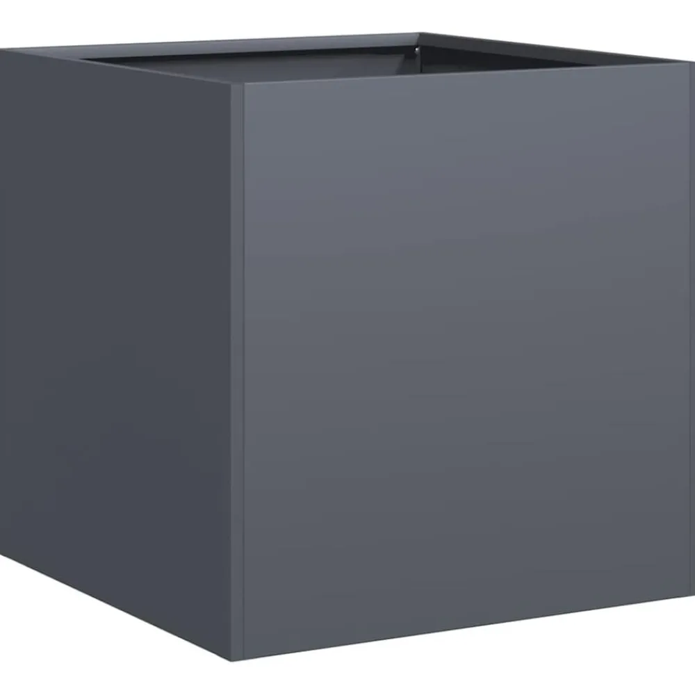 vidaXL Jardín-Jardinera de acero laminado en frío 40x40x40 cm