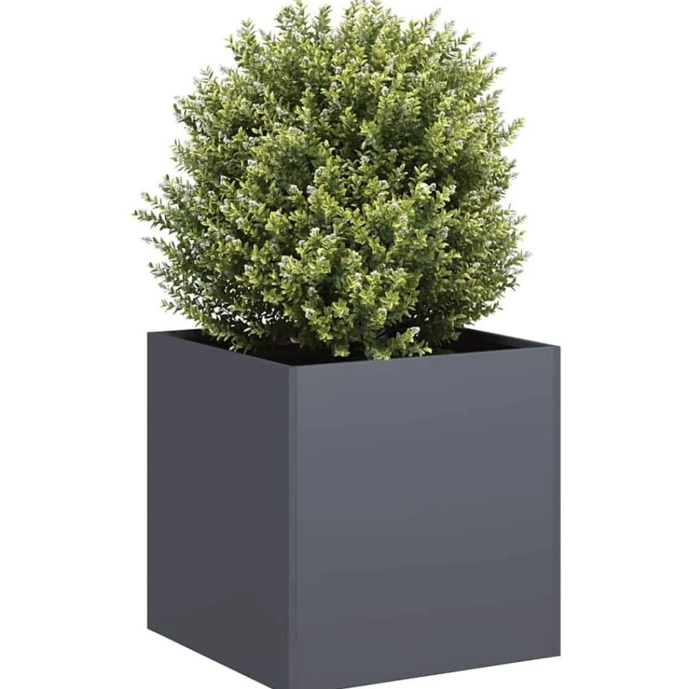vidaXL Jardín-Jardinera de acero laminado en frío 40x40x40 cm