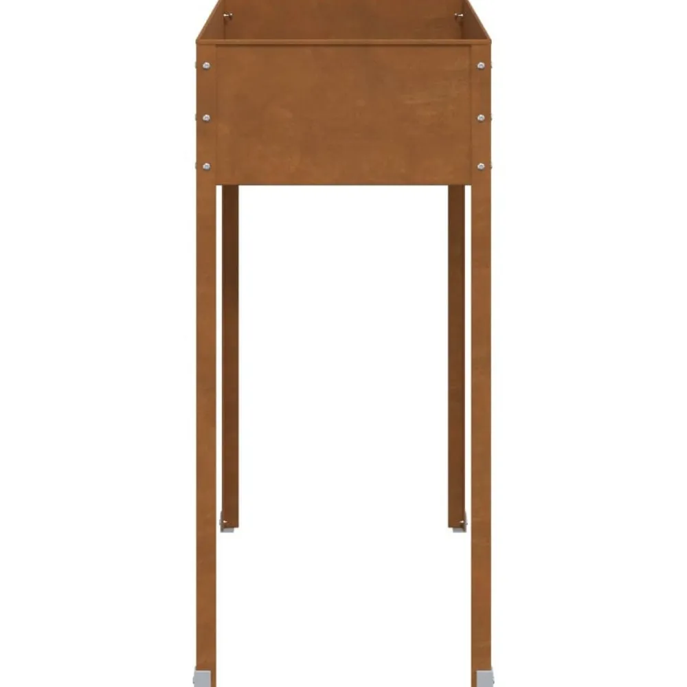 vidaXL Jardinera de acero oxidado 100,5x40,5x90 cm Online