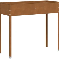 vidaXL Jardinera de acero oxidado 100,5x40,5x90 cm Online