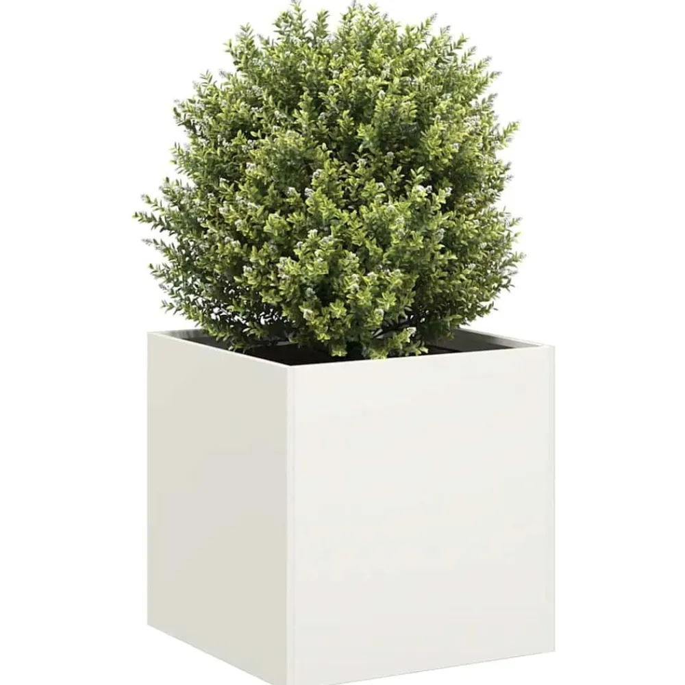vidaXL Jardín-Jardinera de acero laminado en frío 40x40x40 cm