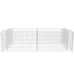 vidaXL Vallas De Jardín-Jardinera de gaviones de acero 180x90x50 cm