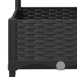 vidaXL Jardín-Jardinera de jardín con enrejado, color , 40 x 40 x 121,5 cm, PP