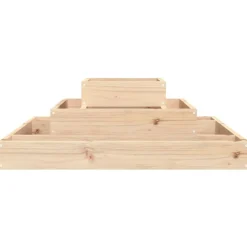 vidaXL Jardinera de madera maciza de pino 80x80x27 cm Pino natural