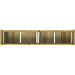 vidaXL Jardinera de madera de pino impregnada 150x31x31 cm Impregnado natural Discount