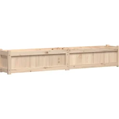 vidaXL Jardinera de madera maciza de pino 180x31x31 cm Pino natural Outlet