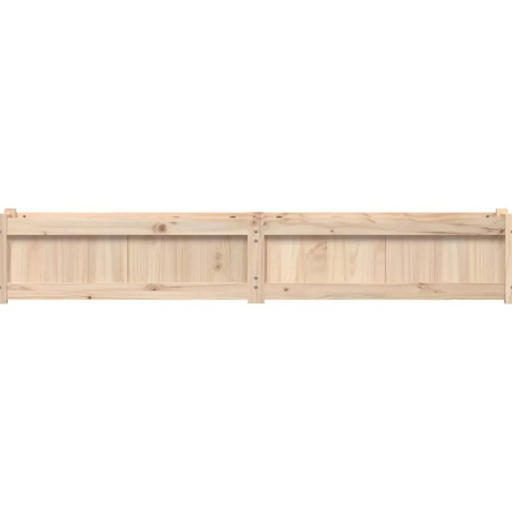 vidaXL Jardinera de madera maciza de pino 180x31x31 cm Pino natural Outlet