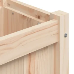 vidaXL Jardinera de madera maciza de pino 180x31x31 cm Pino natural Outlet