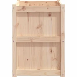 vidaXL Jardinera de madera maciza de pino 90x50x70 cm Pino natural Online