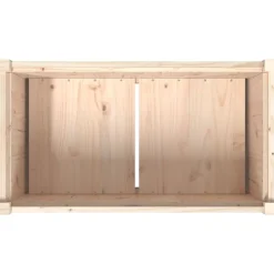 vidaXL Jardinera de madera maciza de pino 90x50x70 cm Pino natural Online