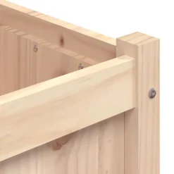 vidaXL Jardinera de madera maciza de pino 90x50x70 cm Pino natural Online