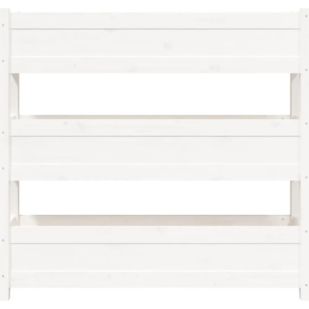 vidaXL Jardín-Jardinera de madera maciza de pino 112x25x104,5 cm