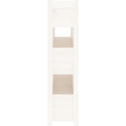 vidaXL Jardín-Jardinera de madera maciza de pino 112x25x104,5 cm