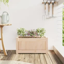 vidaXL Jardín-Jardinera de madera maciza de pino 60x31x31 cm