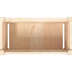vidaXL Jardín-Jardinera de madera maciza de pino 60x31x31 cm