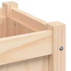 vidaXL Jardín-Jardinera de madera maciza de pino 60x31x31 cm