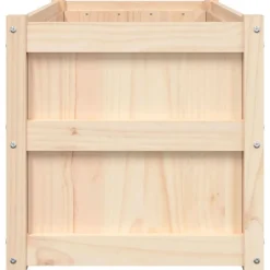 vidaXL Jardinera de madera maciza de pino 90x50x50 cm Pino natural Discount