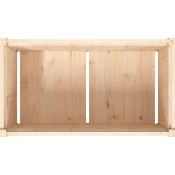 vidaXL Jardinera de madera maciza de pino 90x50x50 cm Pino natural Discount