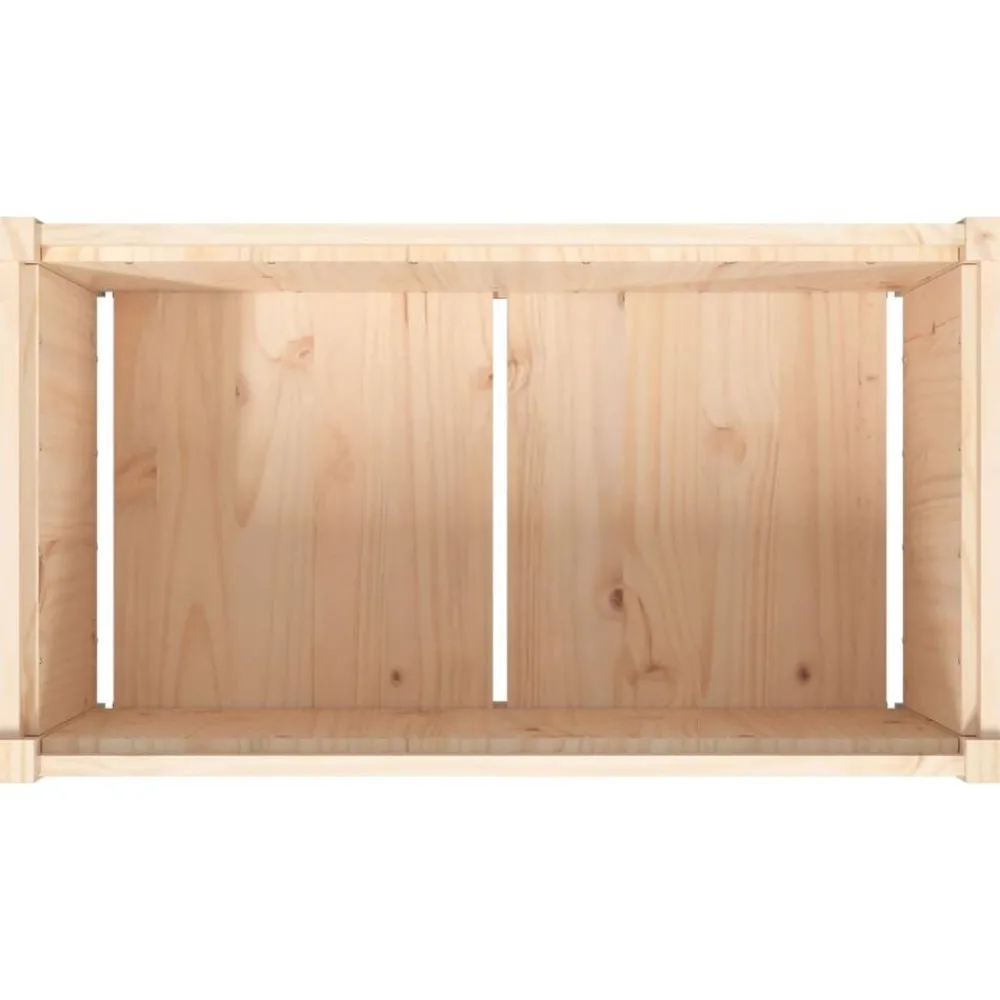 vidaXL Jardinera de madera maciza de pino 90x50x50 cm Pino natural Discount