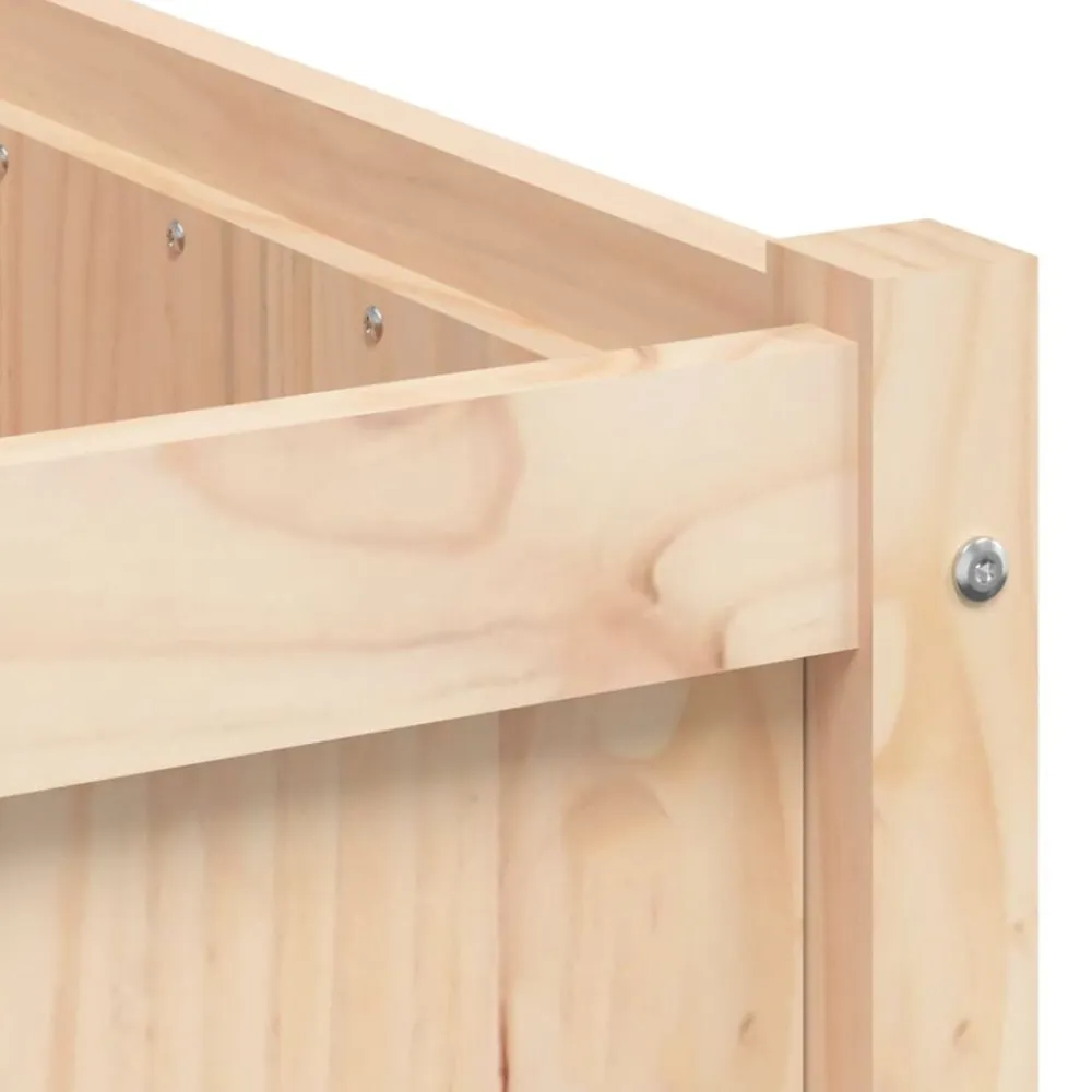 vidaXL Jardinera de madera maciza de pino 90x50x50 cm Pino natural Discount