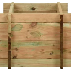 vidaXL Jardín-Jardinera de verduras madera pino impregnada 40 cm